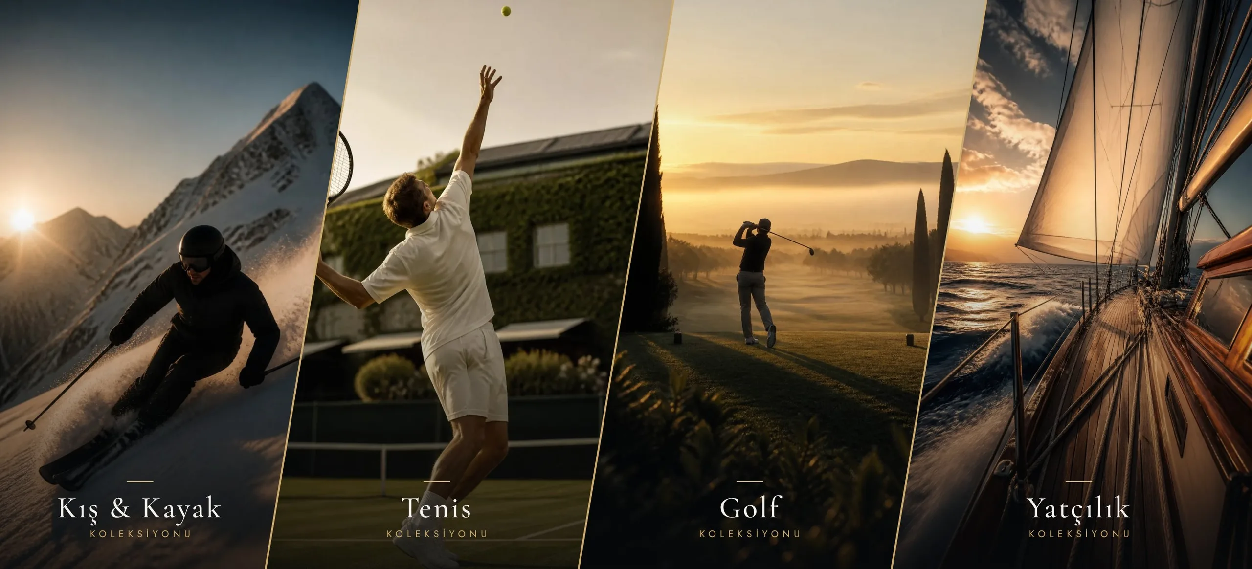 ELİTESAAT koleksiyonları: kayak, tenis, golf ve yatçılık
