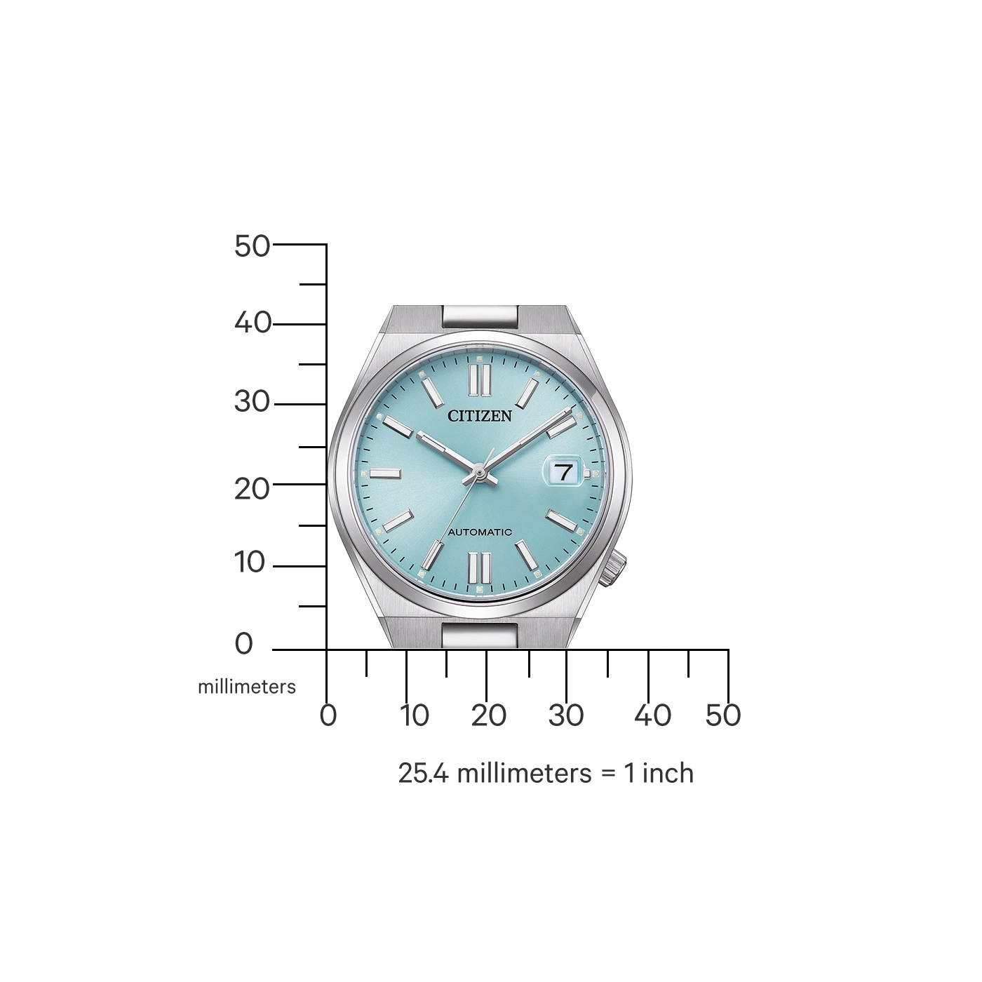Citizen Tsuyosa 37 mm NJ0200-50L Buz Mavisi Kadran Otomatik Kol Saati — görsel 3
